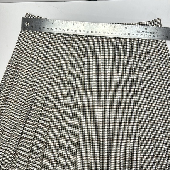 NWT Tricot Chic Houndstooth Pleated Skirt - Picture 12 of 14